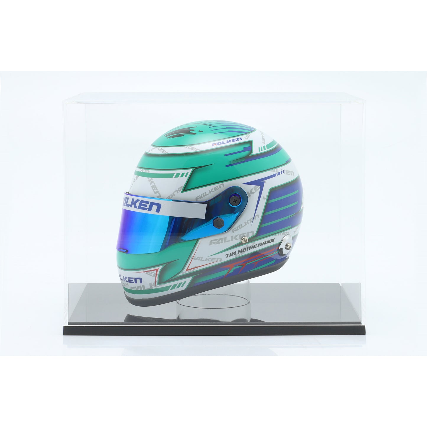 Vitrine aus hochwertigem Acryl für Mini Helme im Maßstab 1:2