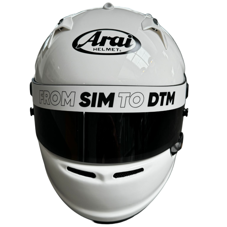 Visier Sticker From Sim to DTM für Arai GP7 Helme (GP-7 FRP und SRC)