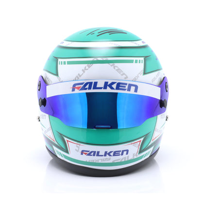 Mini Helm Carbon Tim Heinemann Falken 24h Nürburgring 2024 Maßstab 1:2