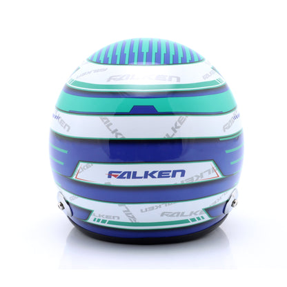 Mini Helm Carbon Tim Heinemann Falken 24h Nürburgring 2024 Maßstab 1:2