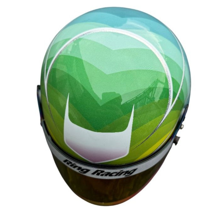 Mini Helm Carbon Sophia Menzenbach Nürburgring Langstrecken-Serie 2024 Maßstab 1:2