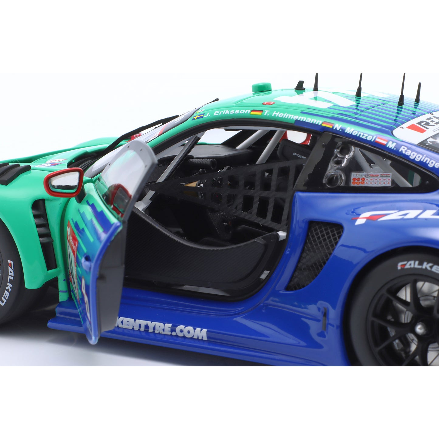 Modellauto Porsche 911 GT3 R (992) Falken #44 24h Nürburgring 2023 1:18 Minichamps