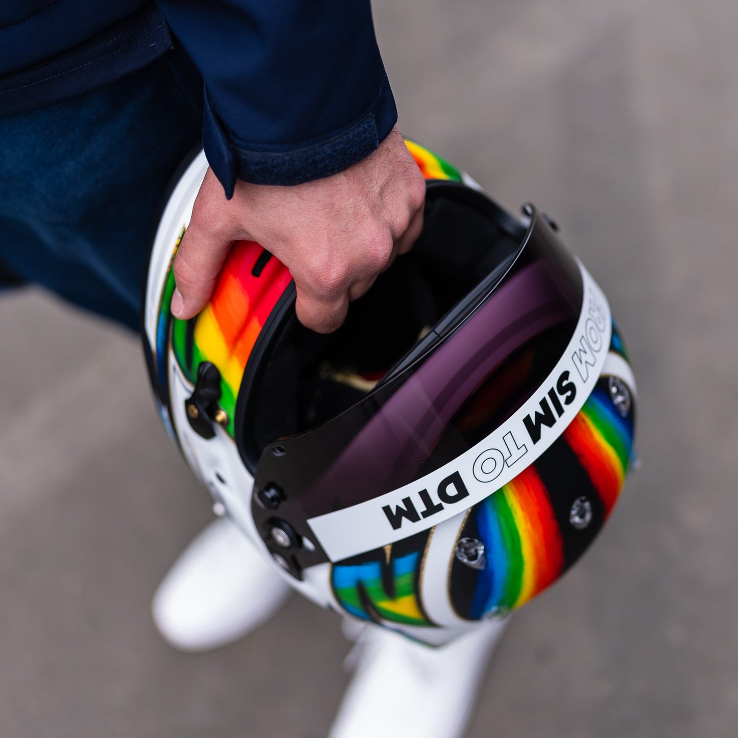 Visier Sticker From Sim to DTM für Arai GP7 Helme (GP-7 FRP und SRC)